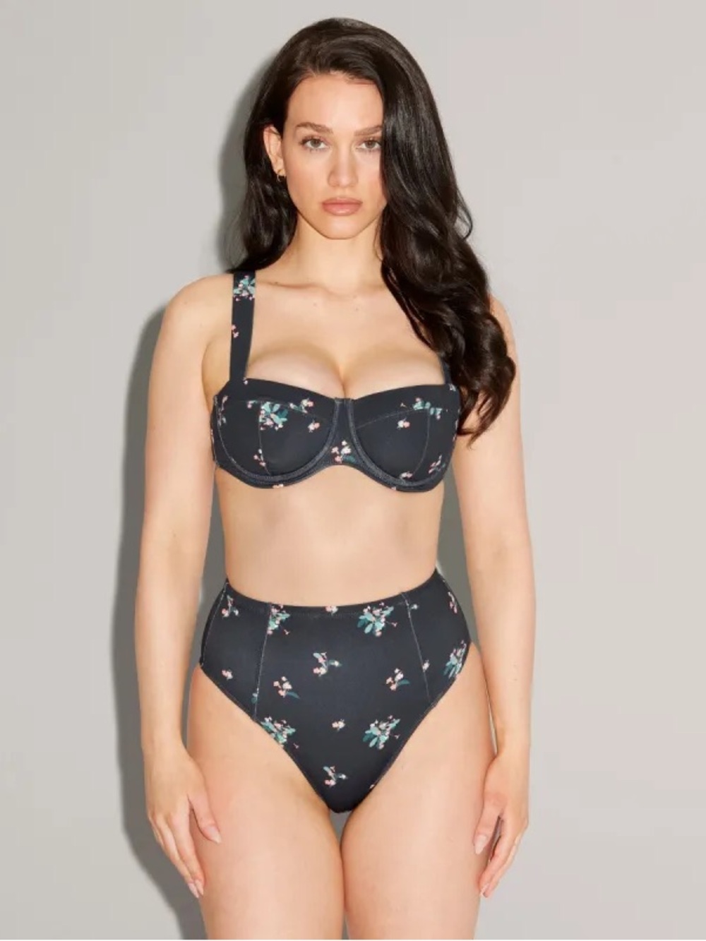 Ta3 Busty Bra Top (F/G) and Kini High Waisted Bottom Set in Primrose Sz M NWT